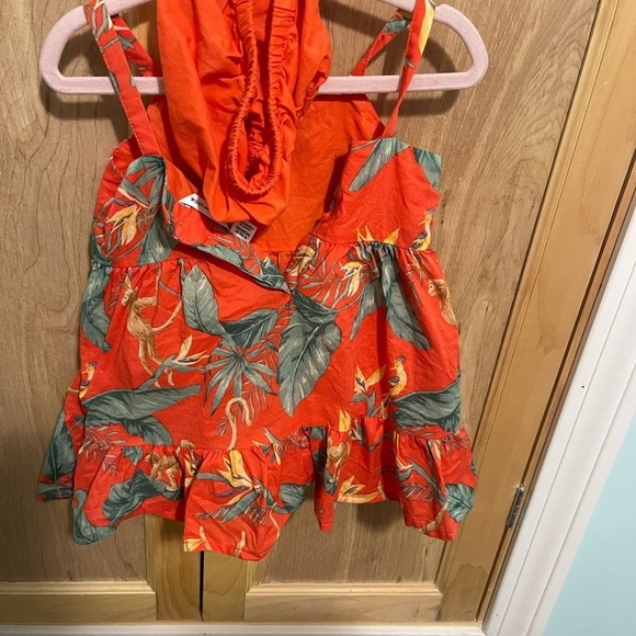 Janie & Jack orange printed dress - Picture 3 of 4